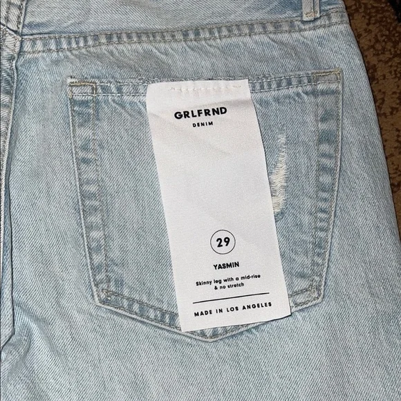GRLFRND fame Light Blue Denim Jeans NWT 29 - Picture 7 of 8